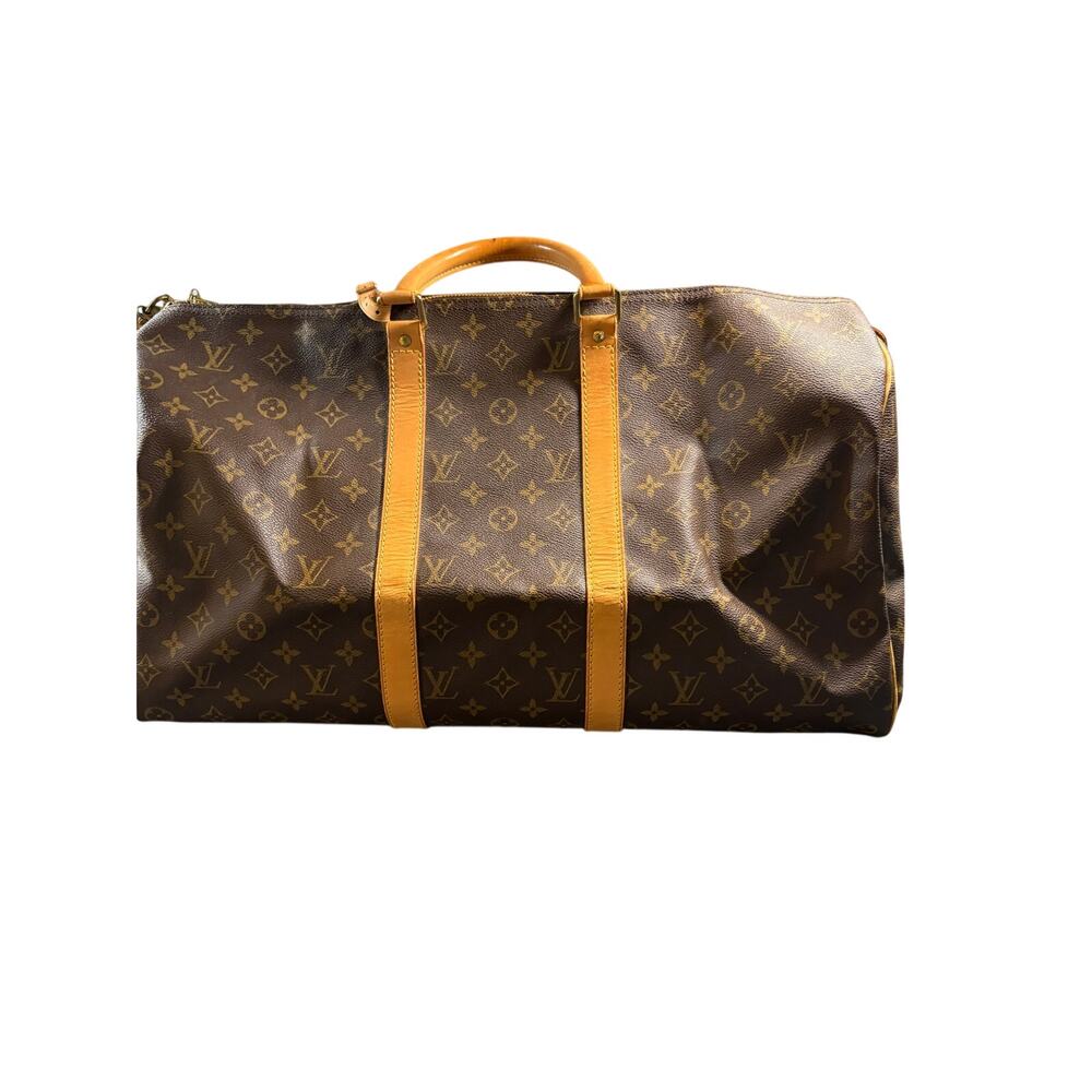 Louis Vuitton KeepAll 45 Monogram Canvas with poignant, Tag and Lock with Keys - Picture 7 of 16